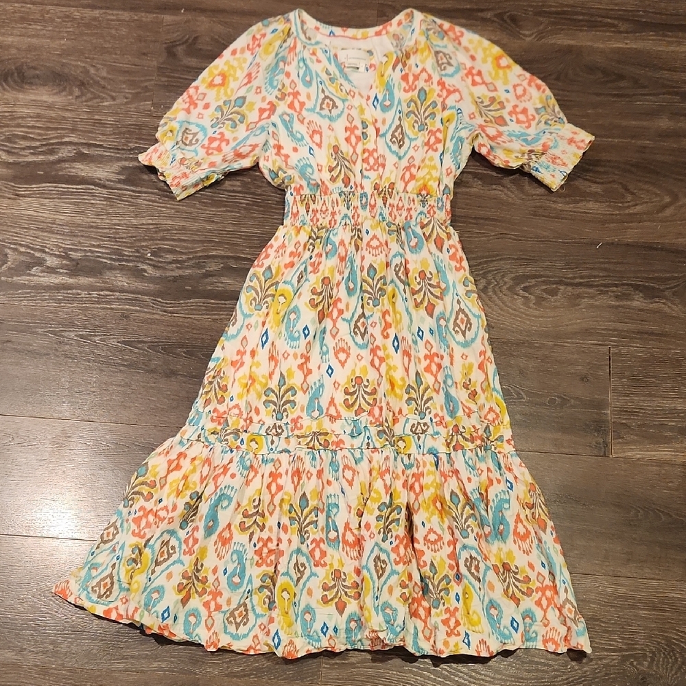❤️ ANTHROPOLOGIE FELIPE BOHO MIDI DRESS, SMALL - Picture 5 of 15
